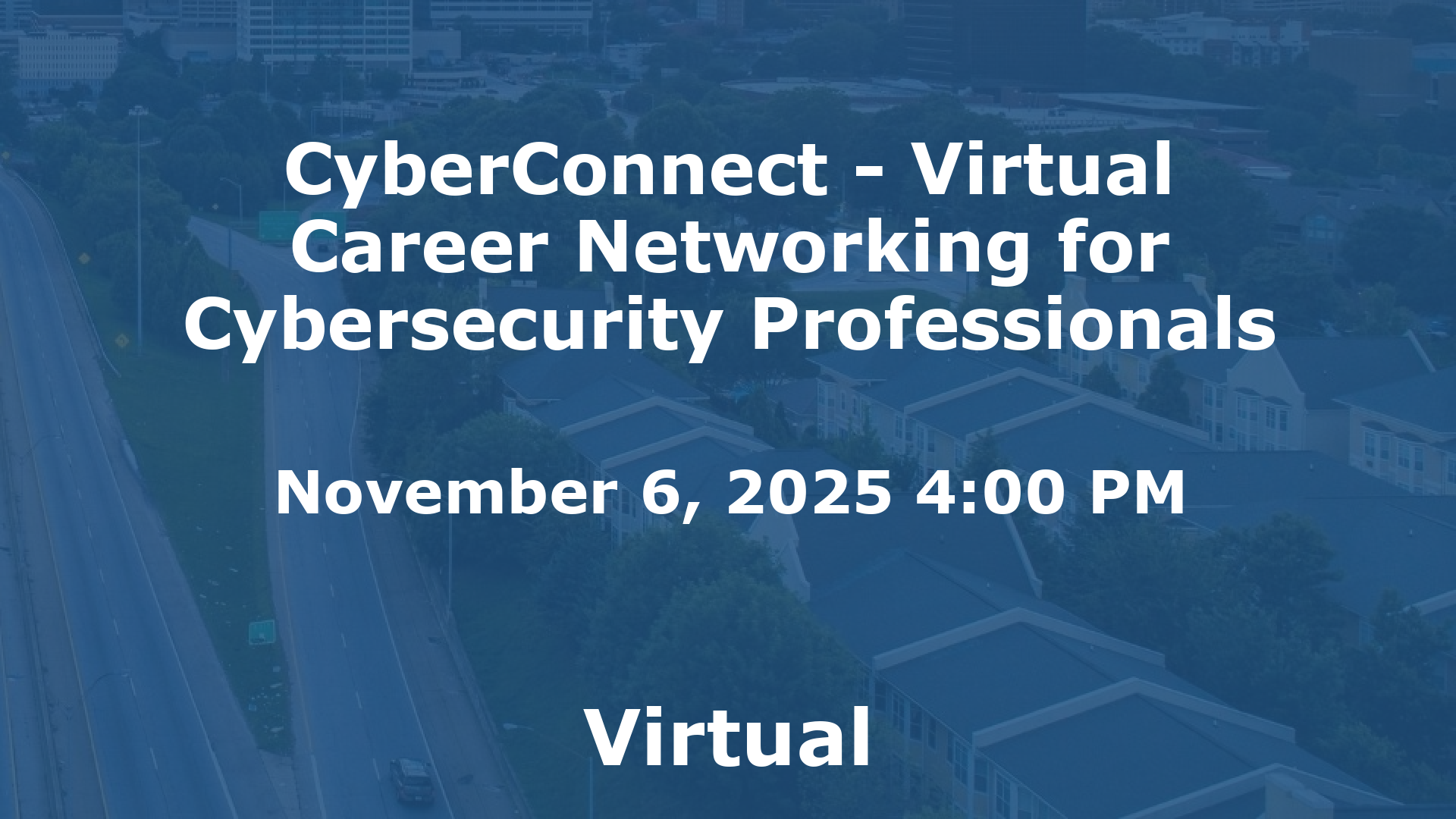 CyberConnect - Virtual Career Networking for Cybersecurity Professionals event image